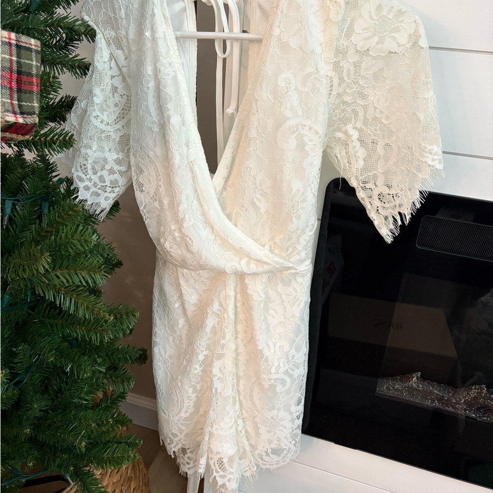 Miami Cream Lace Dress